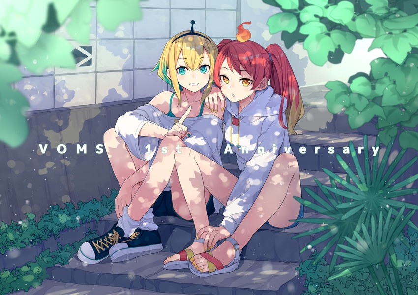 amano pikamee and hikasa tomoshika (voms) drawn by toromera