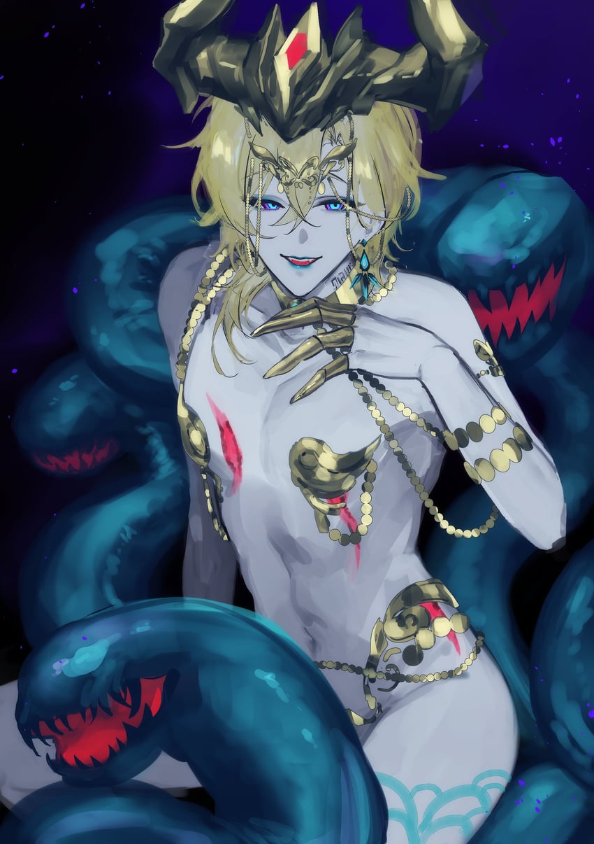 aventurine and oroboros (honkai and 1 more) drawn by jenur_datc
