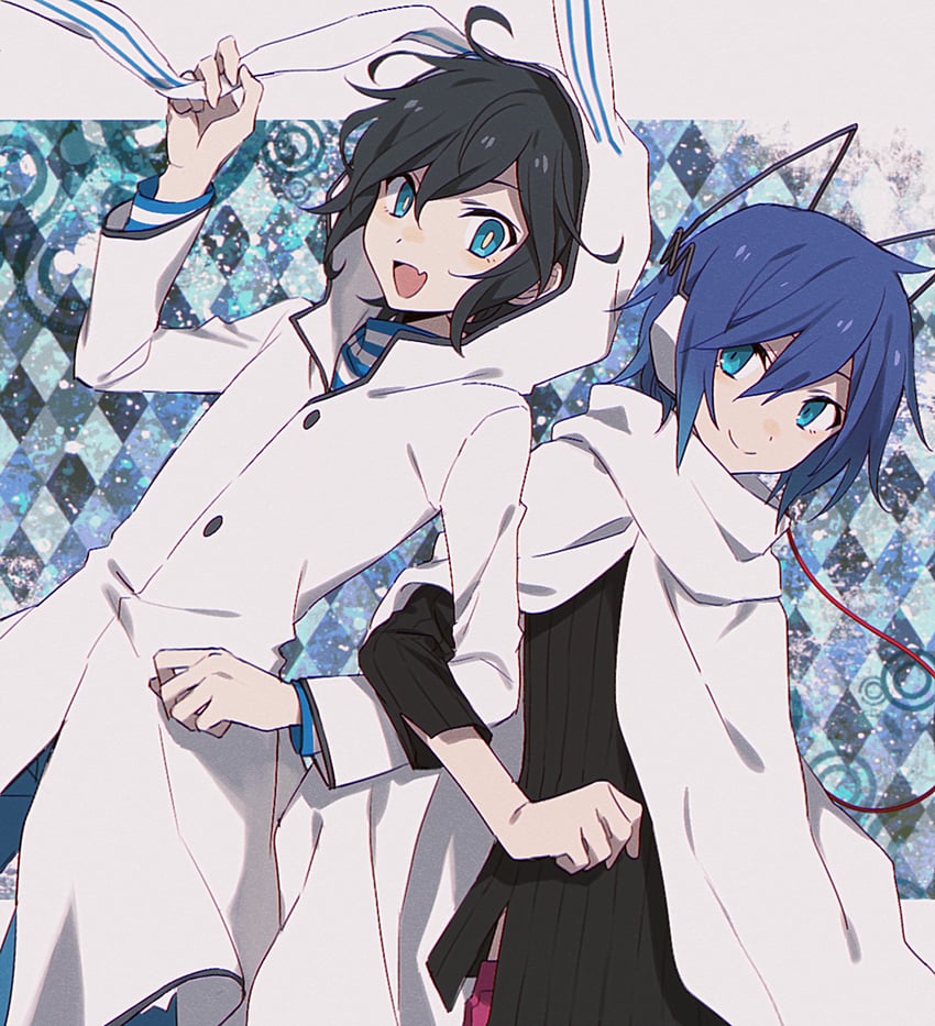 protagonist (devil survivor and 2 more) drawn by gesshoku3