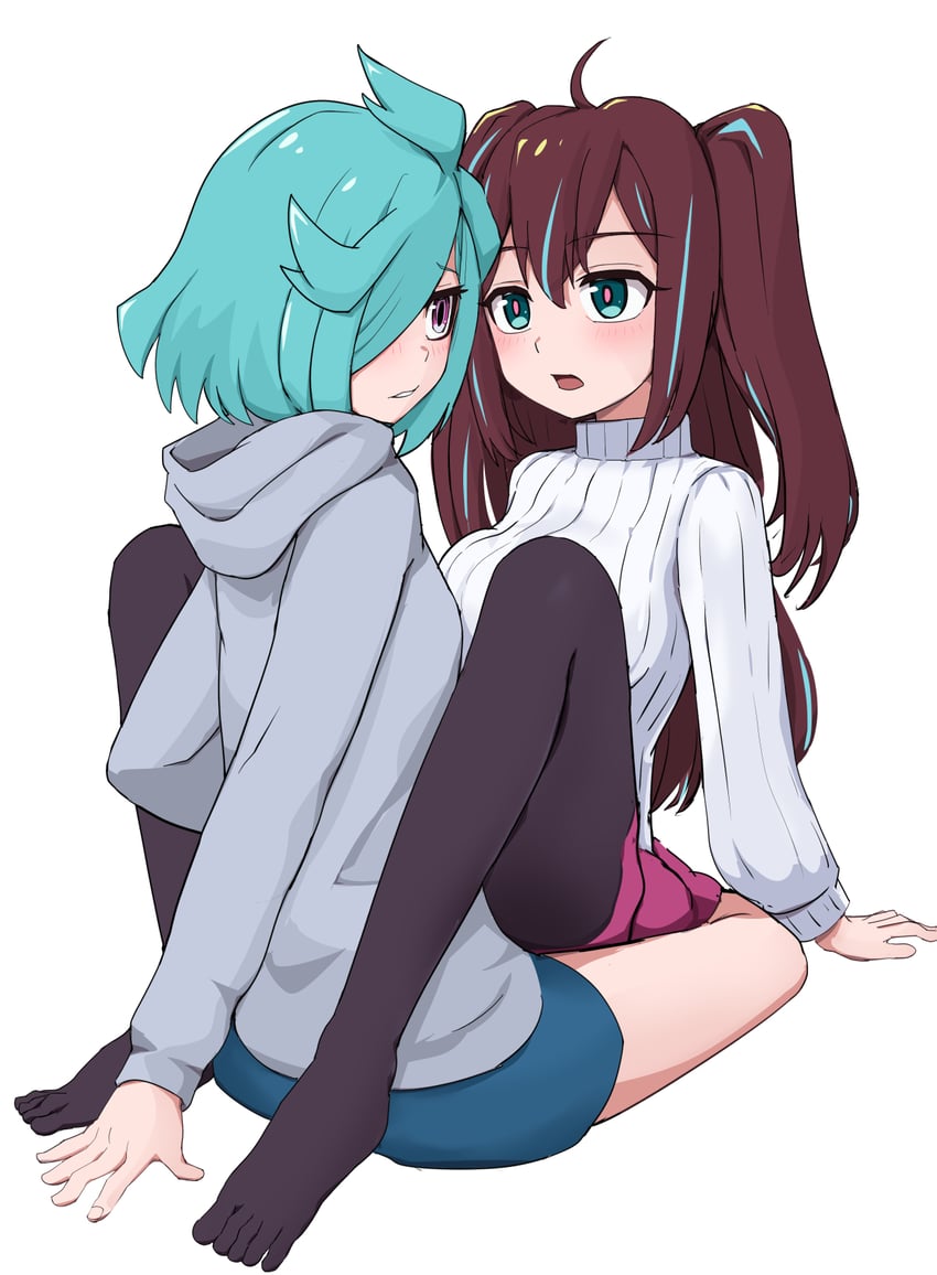 akoya matama and anemo nemo (mahou shoujo ni akogarete) drawn by suzunarisakuya