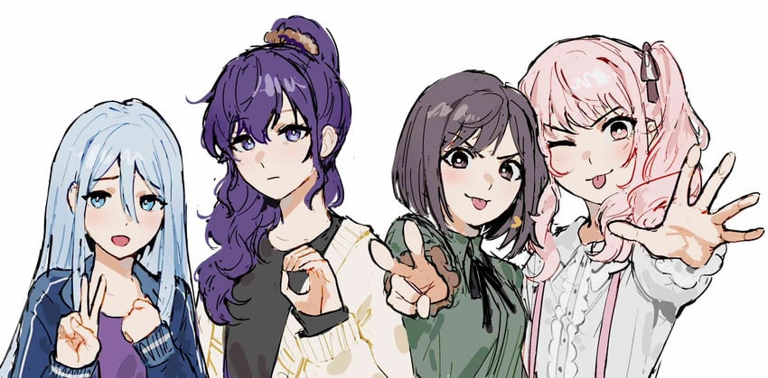 asahina mafuyu, shinonome ena, akiyama mizuki, and yoisaki kanade (project sekai) drawn by cable_(cablebop)