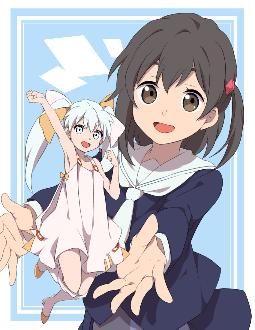 tama and kominato ruuko (wixoss and 1 more) drawn by sekina