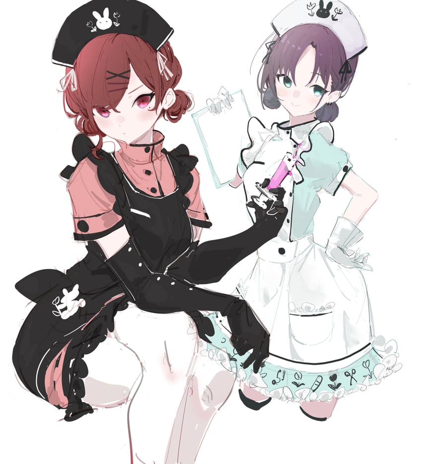 higuchi madoka and asakura toru (idolmaster and 1 more) drawn by ocha_(popopogg)