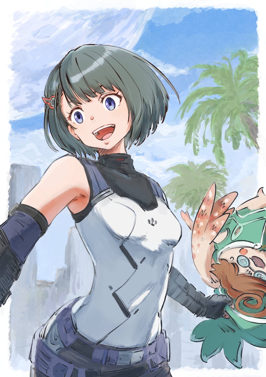 lin lee koo and tatsu (xenoblade chronicles and 1 more) drawn by nemimin