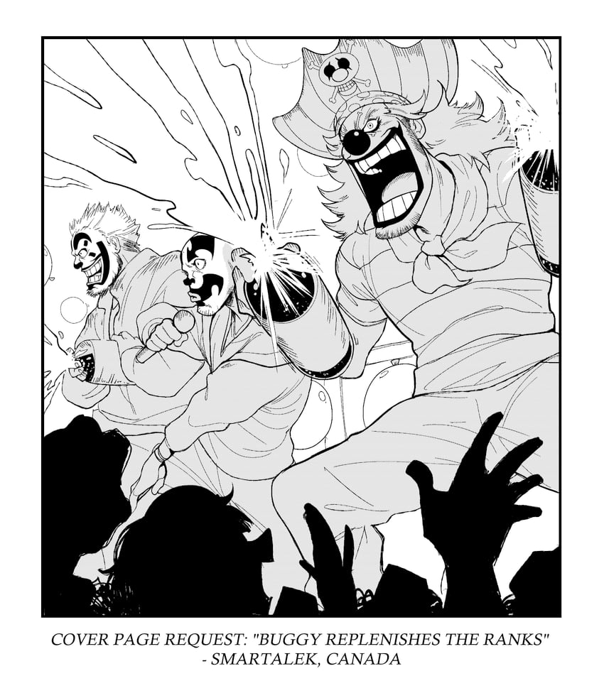 buggy the clown (one piece and 1 more) drawn by voodoothur