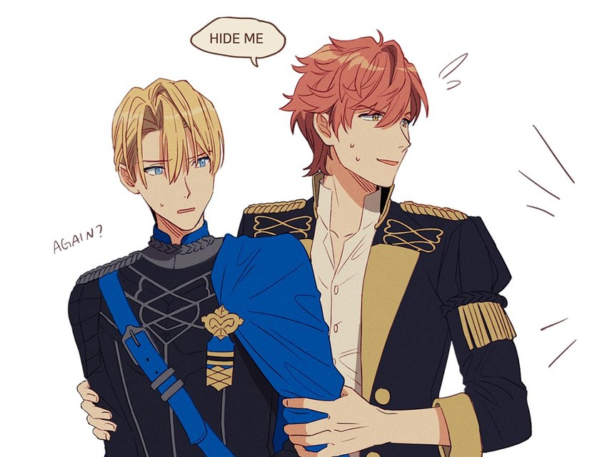 dimitri alexandre blaiddyd and sylvain jose gautier (fire emblem and 1 more) drawn by sophie_(693432)