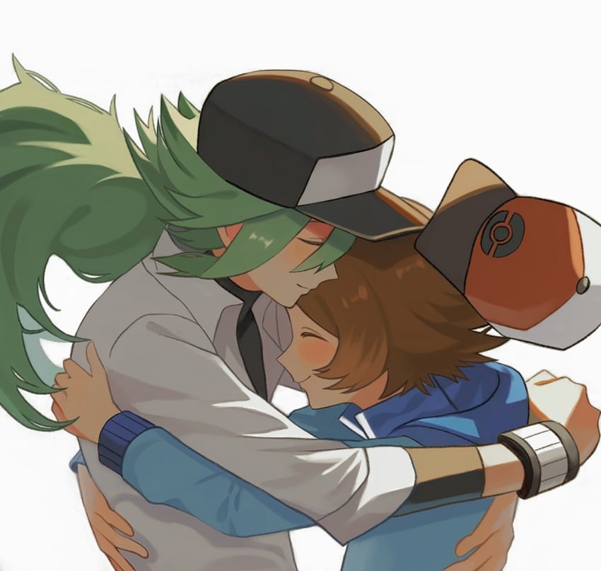 hilbert and n (pokemon and 1 more) drawn by zero_(sleepy_meltan)