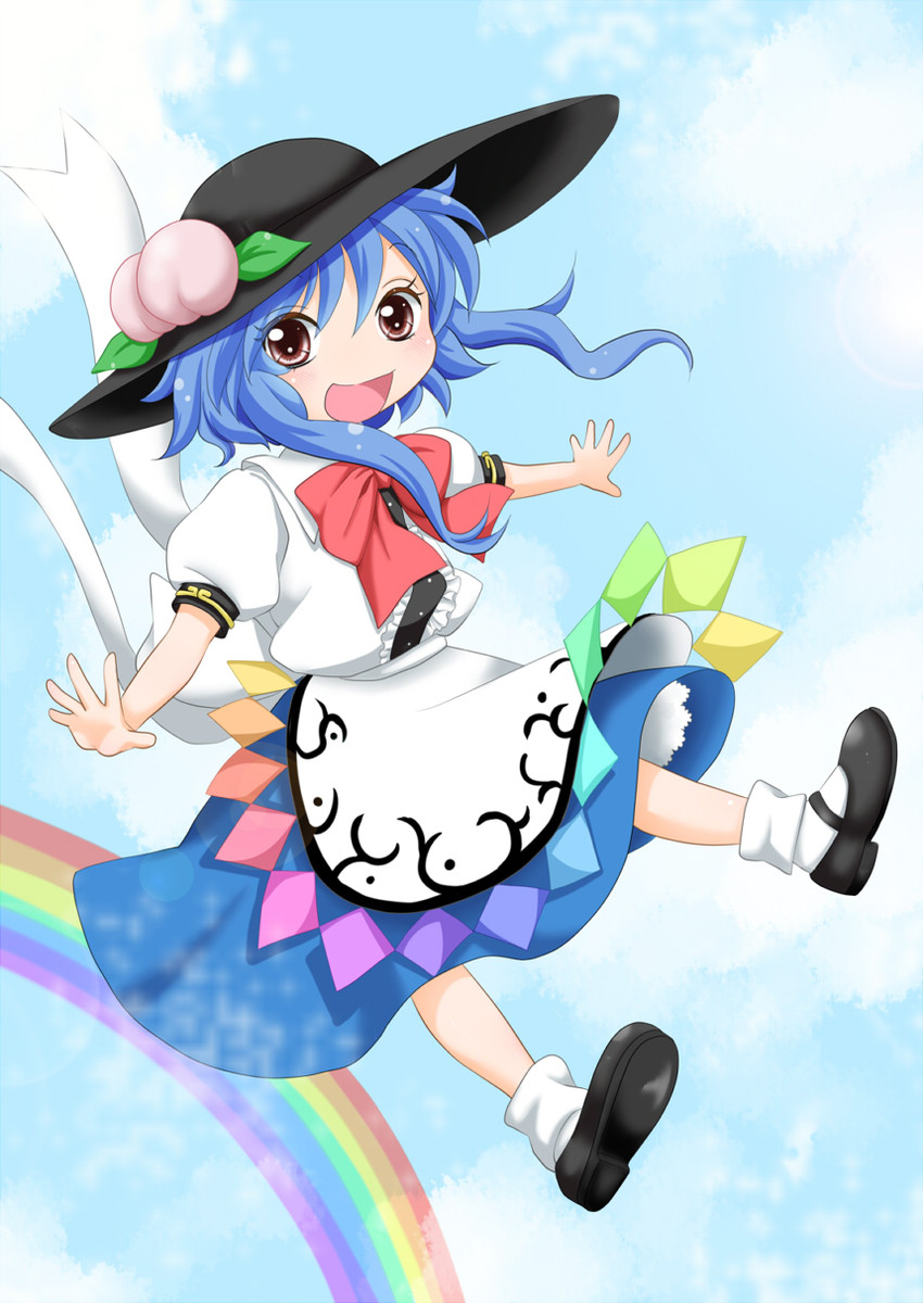 hinanawi tenshi (touhou) drawn by yuzuna99