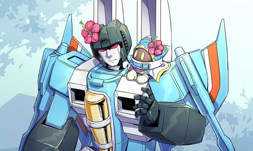 magolor and thundercracker (kirby and 2 more) drawn by aoi_rena