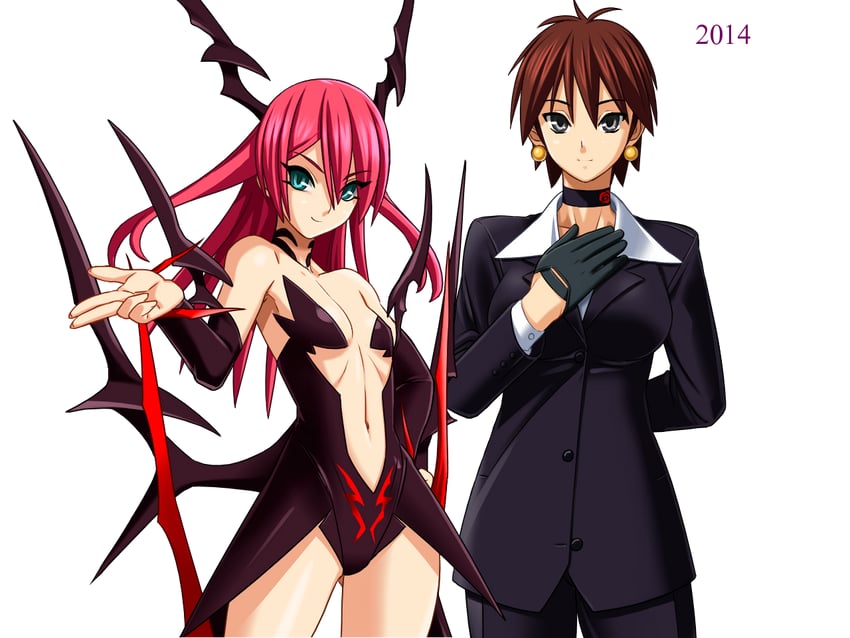 maris beruobu and ibuki nagisa (kuruizaki virgin road) drawn by fushisha_o