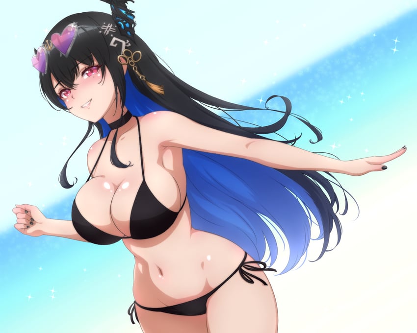 nerissa ravencroft (hololive and 1 more) drawn by p-nekoe