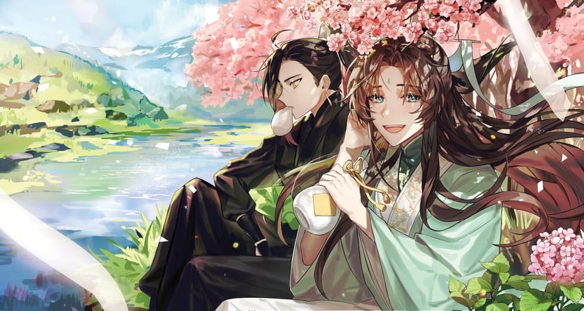shi qingxuan and ming yi (tianguan cifu) drawn by bon_(bony_53)