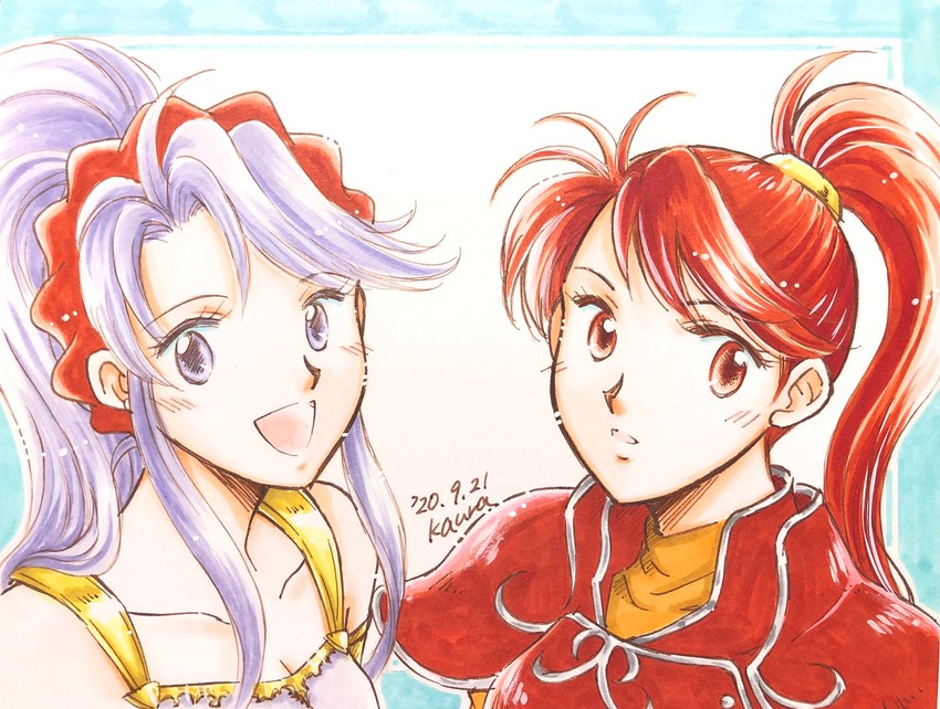 tailtiu and jill (fire emblem and 2 more) drawn by kaura