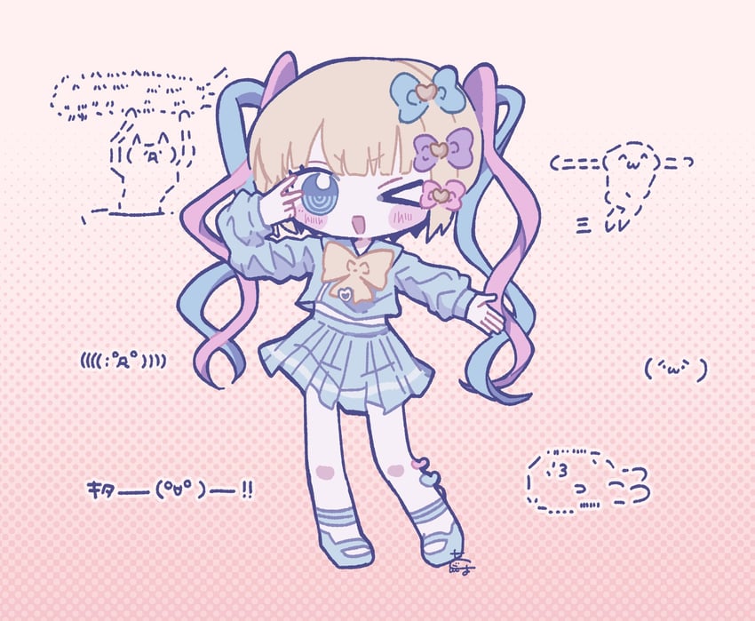 chouzetsusaikawa tenshi-chan and shoboon (needy girl overdose and 1 more) drawn by wotoha