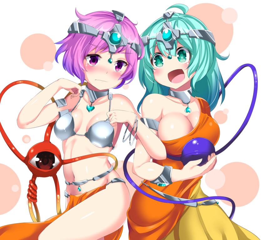 komeiji koishi, komeiji satori, manya, and minea (touhou and 2 more) drawn by hitotsuki_nebura