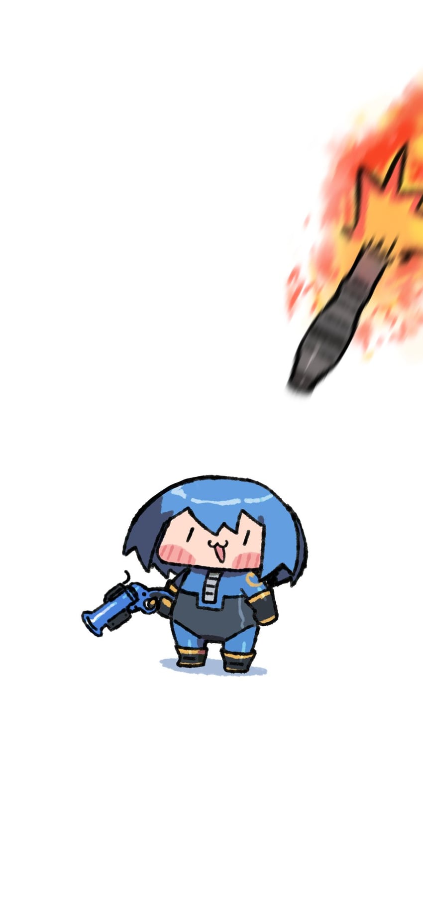 pyro and blu pyro (team fortress 2) drawn by wersman