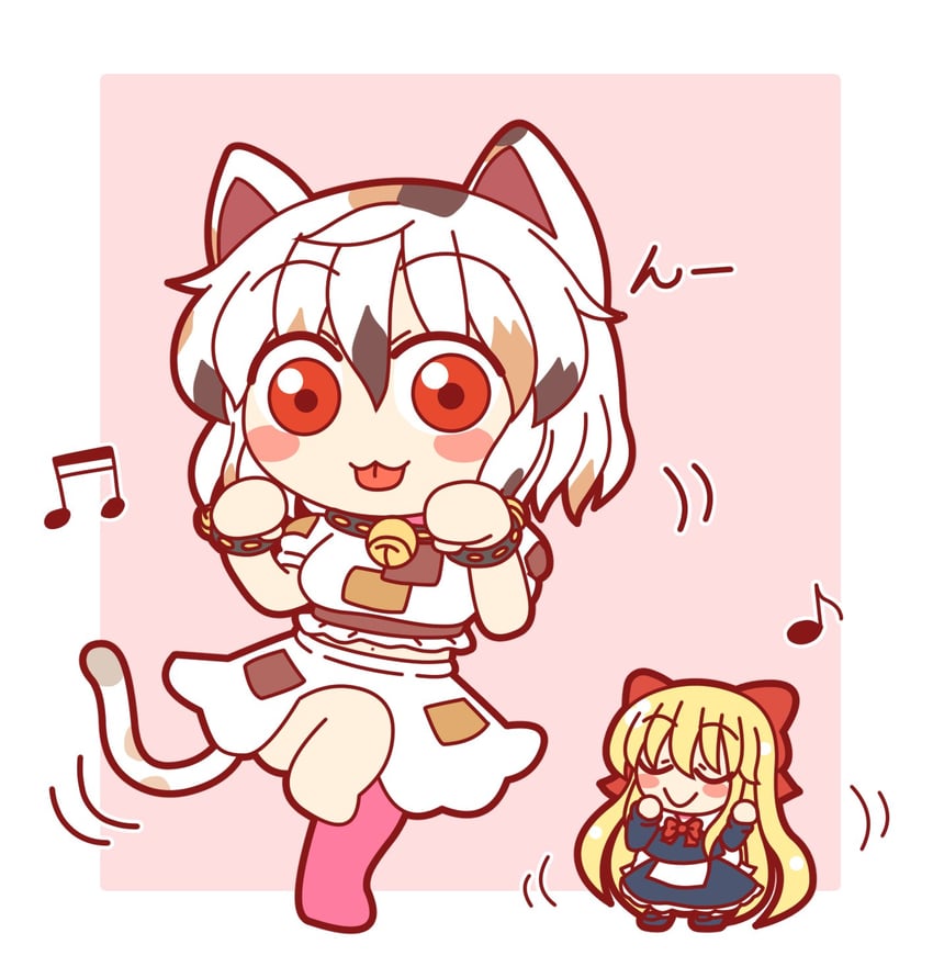 shanghai doll and goutokuji mike (touhou) drawn by rokugou_daisuke