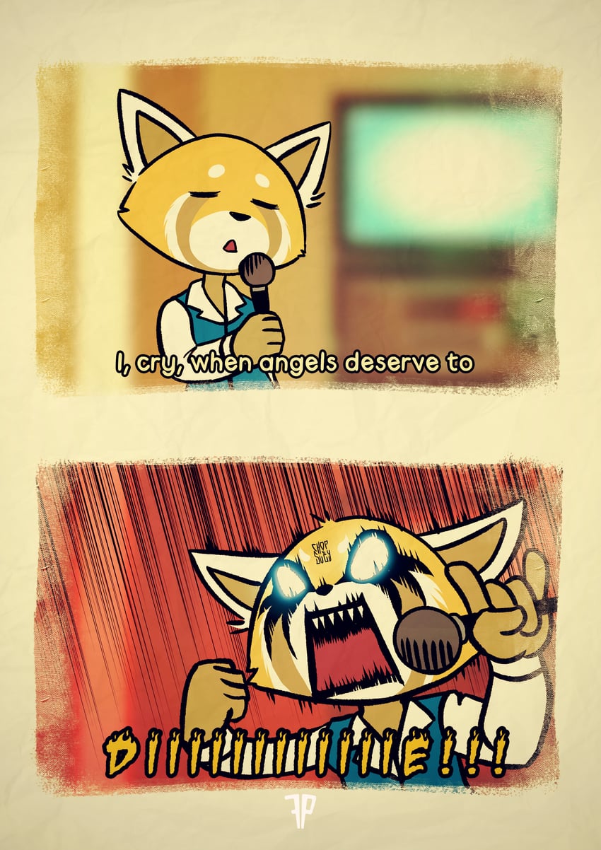 retsuko (aggressive retsuko and 1 more) drawn by fox-pop_vli