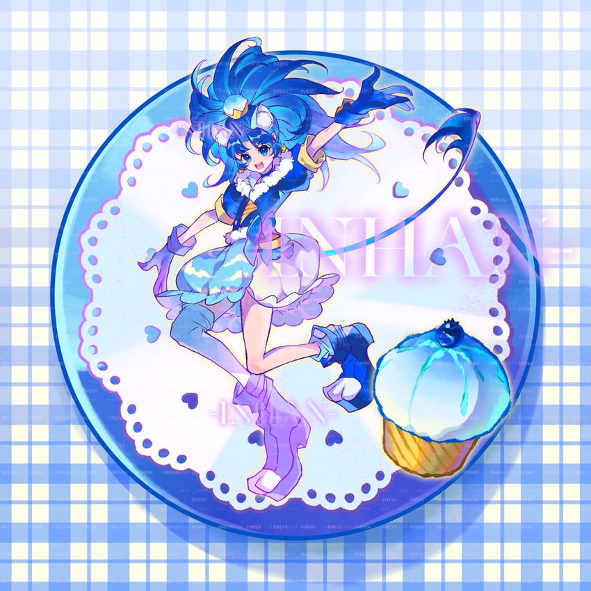 tategami aoi and cure gelato (precure and 1 more) drawn by inhan