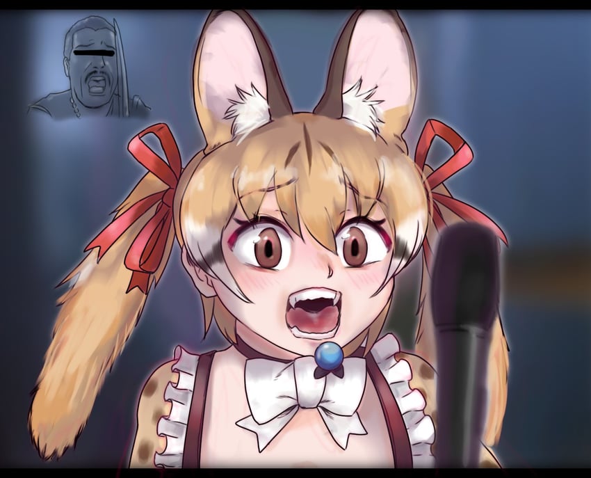 large-spotted genet (kemono friends and 1 more) drawn by saja_(166j357)