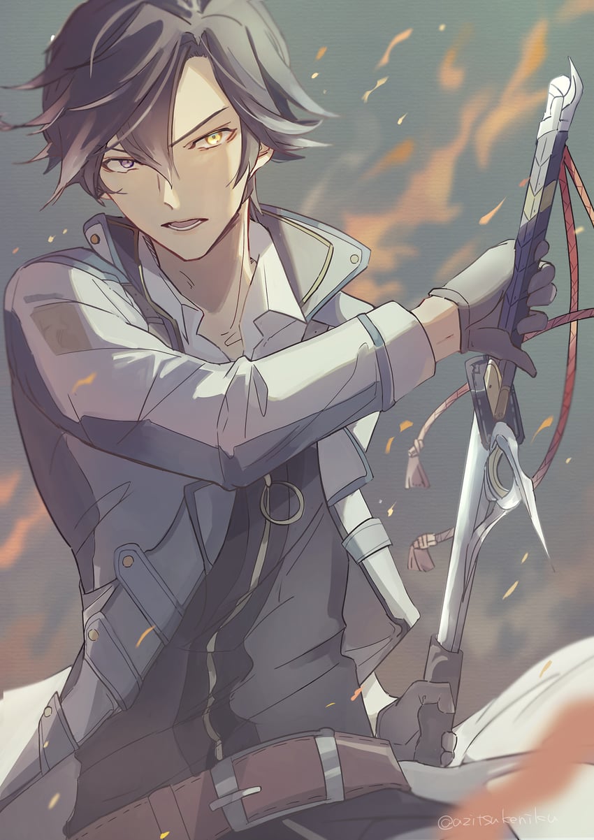 rean schwarzer (eiyuu densetsu and 3 more) drawn by azitsukeniku