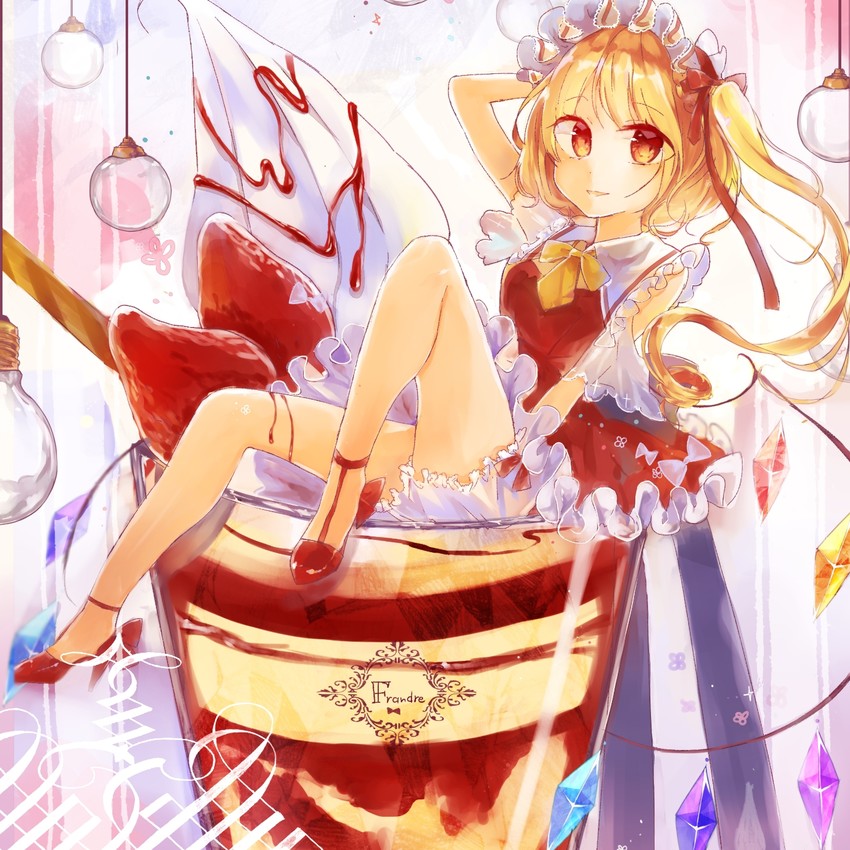 flandre scarlet (touhou) drawn by moko_(mokochisa)