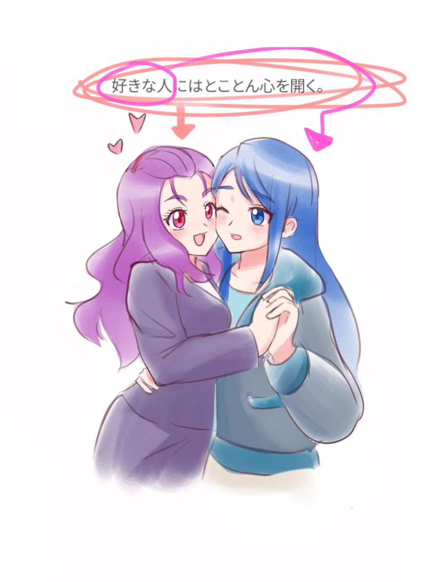minazuki karen and mimino kurumi (precure and 1 more) drawn by amagan_ruruboshi