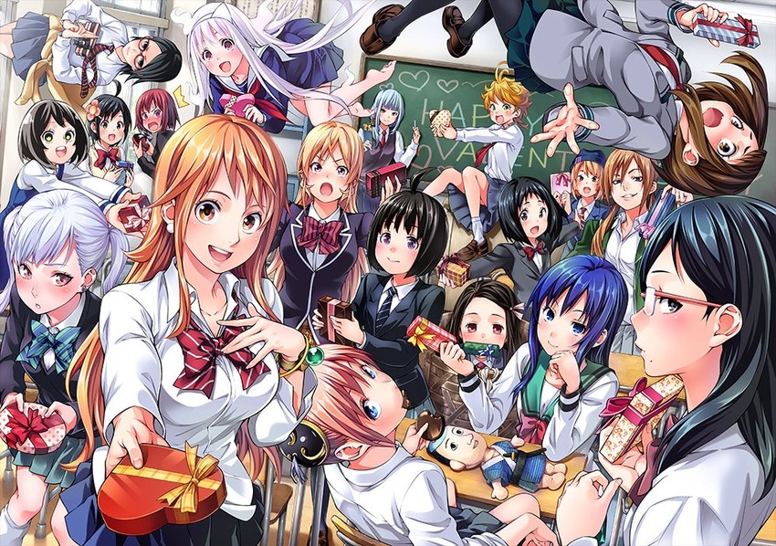 nami, uraraka ochaco, kamado nezuko, kagura, nakiri erina, and 15 more (one piece and 20 more) drawn by saeki_shun