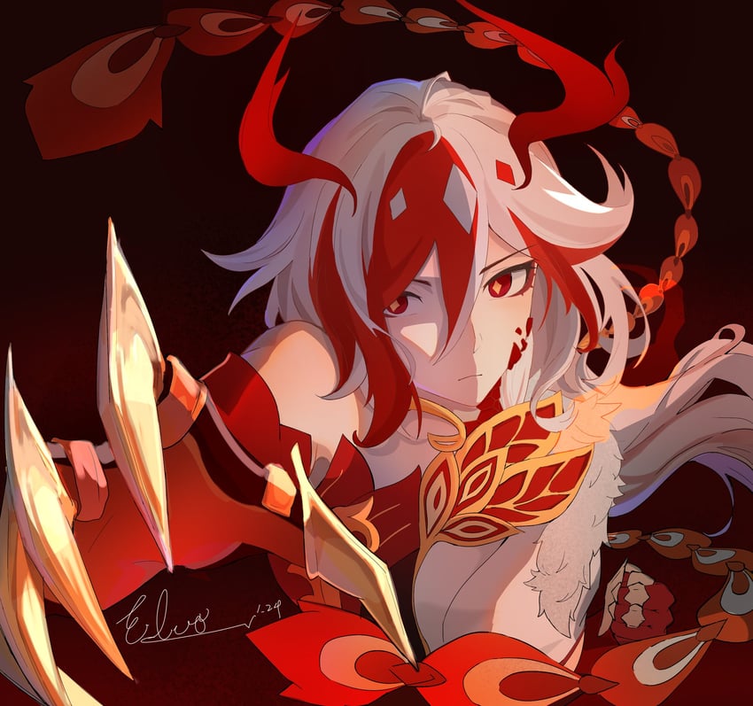 fu hua (honkai and 1 more) drawn by elvo-.-_(ugo62847033)