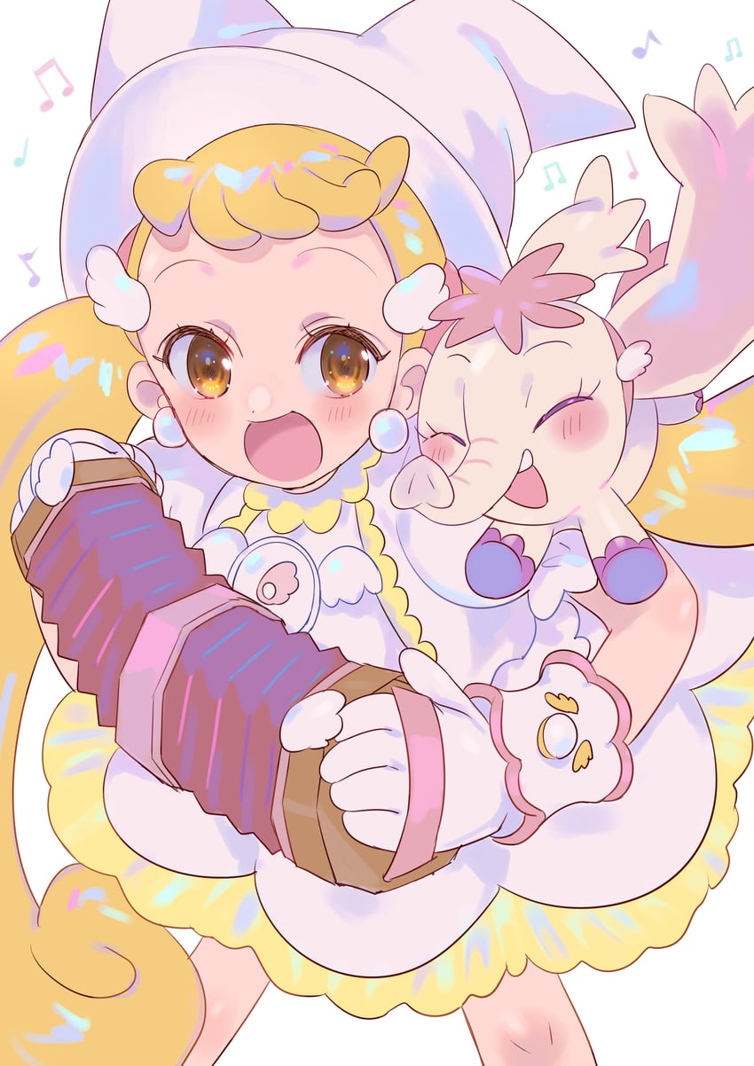 makihatayama hana and pao-chan (ojamajo doremi) drawn by kakizato