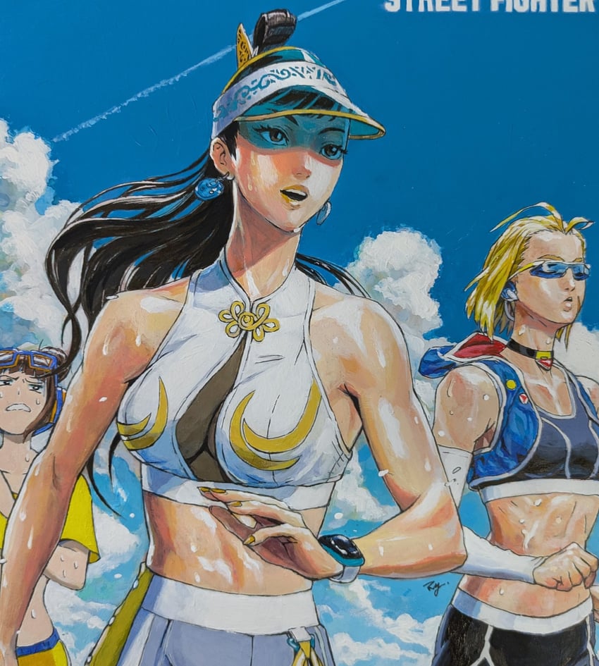 chun-li, cammy white, and li-fen (street fighter and 1 more) drawn by takayuki_nakayama