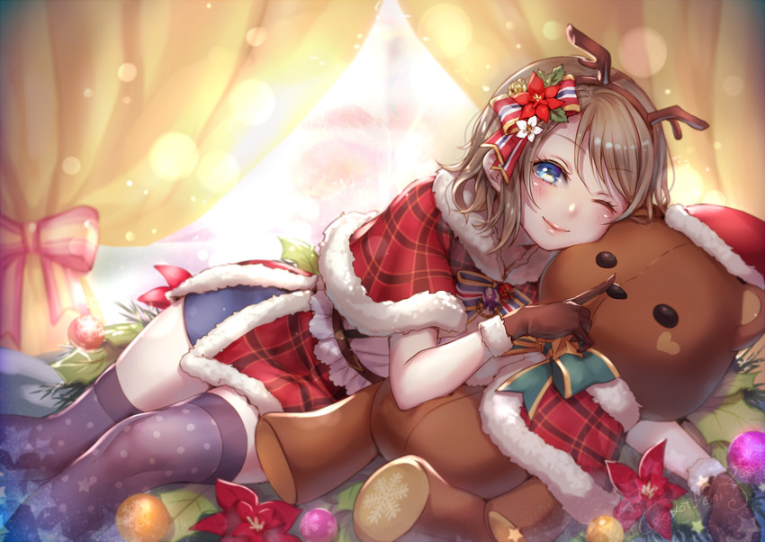 watanabe you (love live! and 1 more) drawn by ao+beni