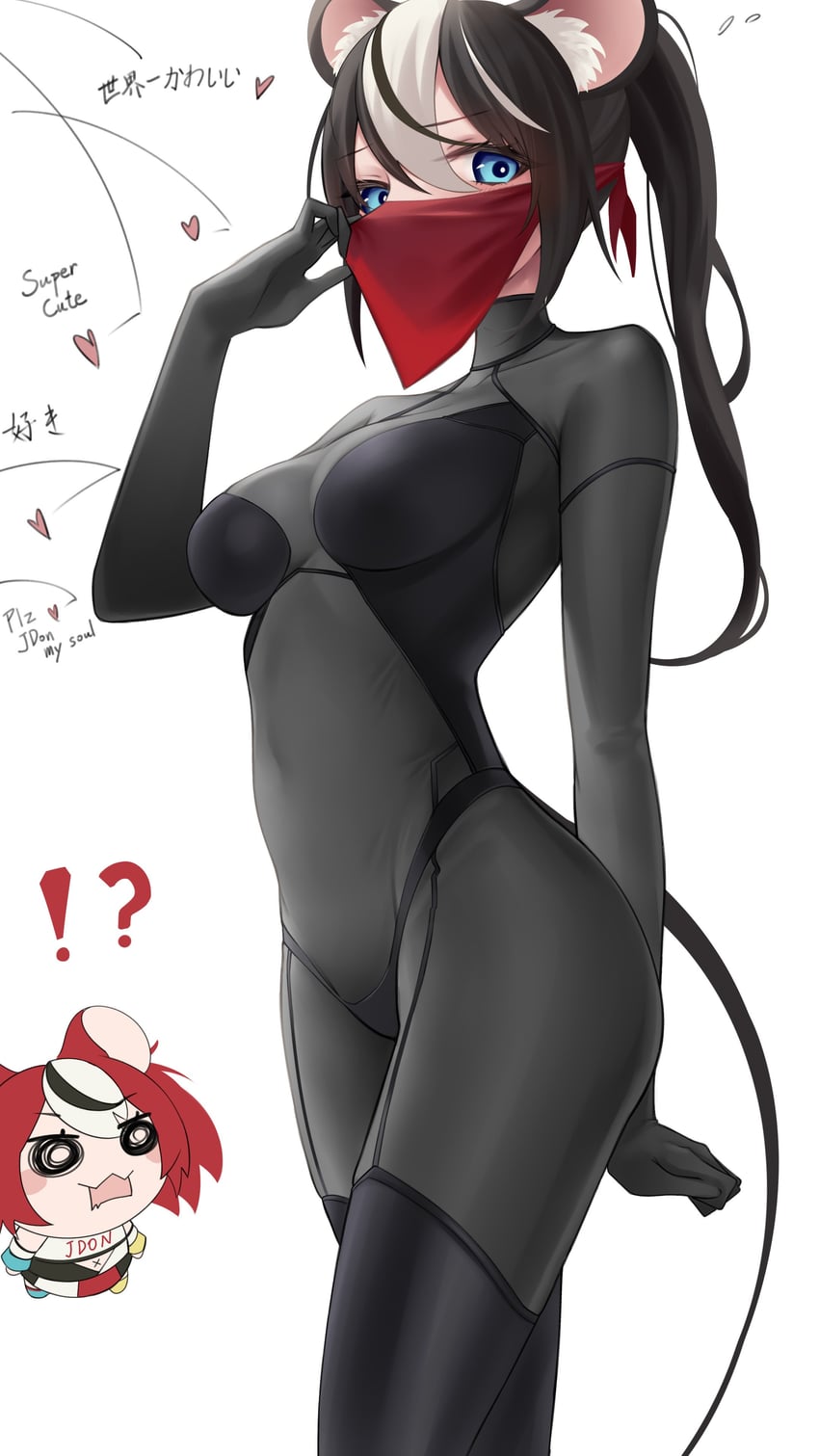 hakos baelz and smol baelz (hololive and 1 more) drawn by somebody_(leiking00)