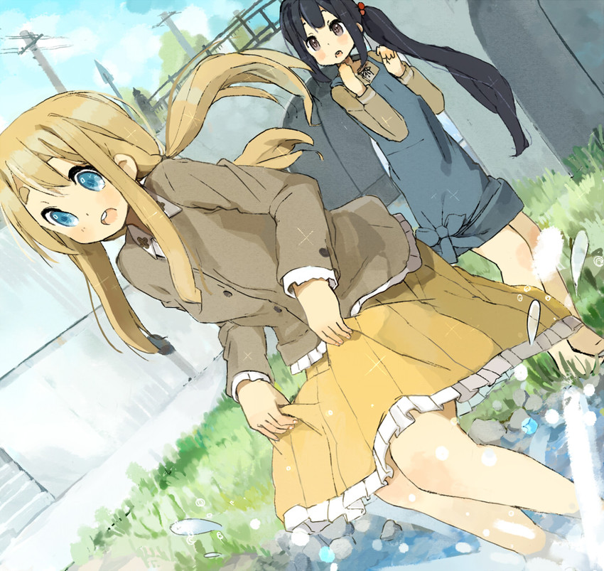 nakano azusa and kotobuki tsumugi (k-on!) drawn by nasuna