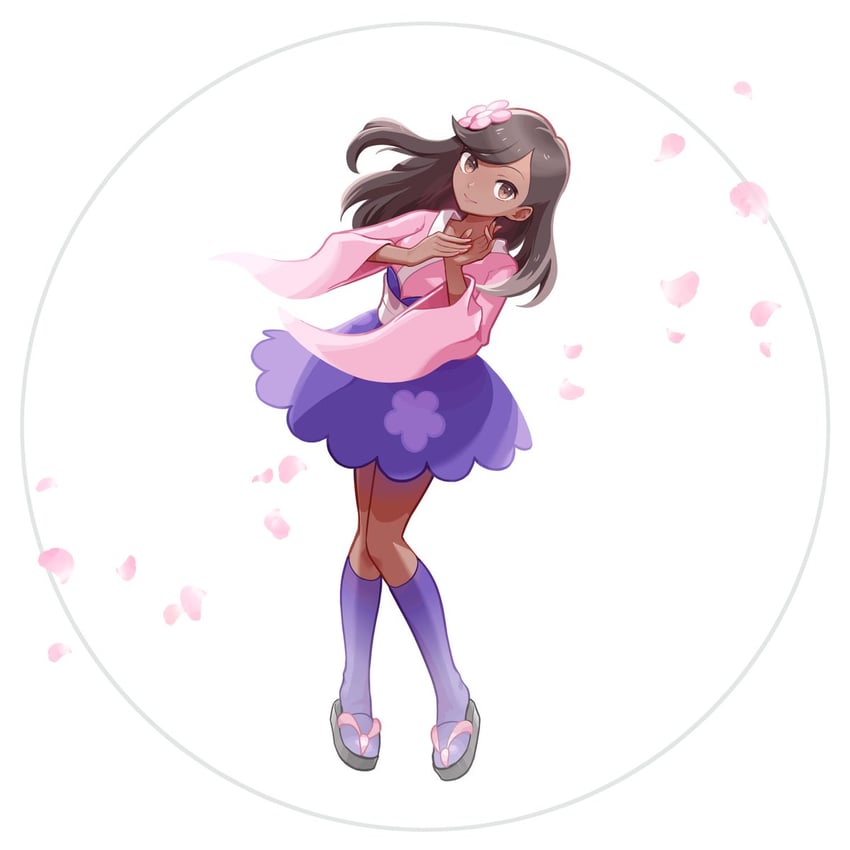 furisode girl and furisode girl blossom (pokemon and 1 more) drawn by ffccll