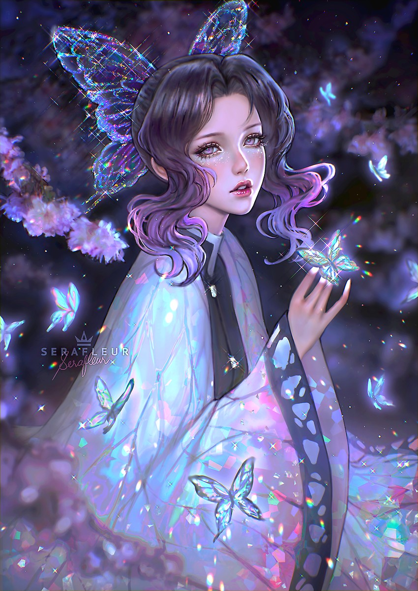 kochou shinobu (kimetsu no yaiba) drawn by serafleur