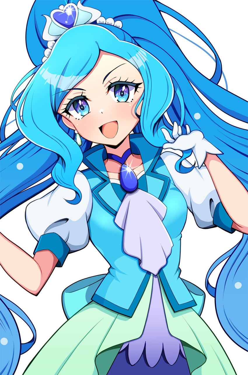 sawaizumi chiyu and cure fontaine (precure and 1 more) drawn by kaatsu_katsurou