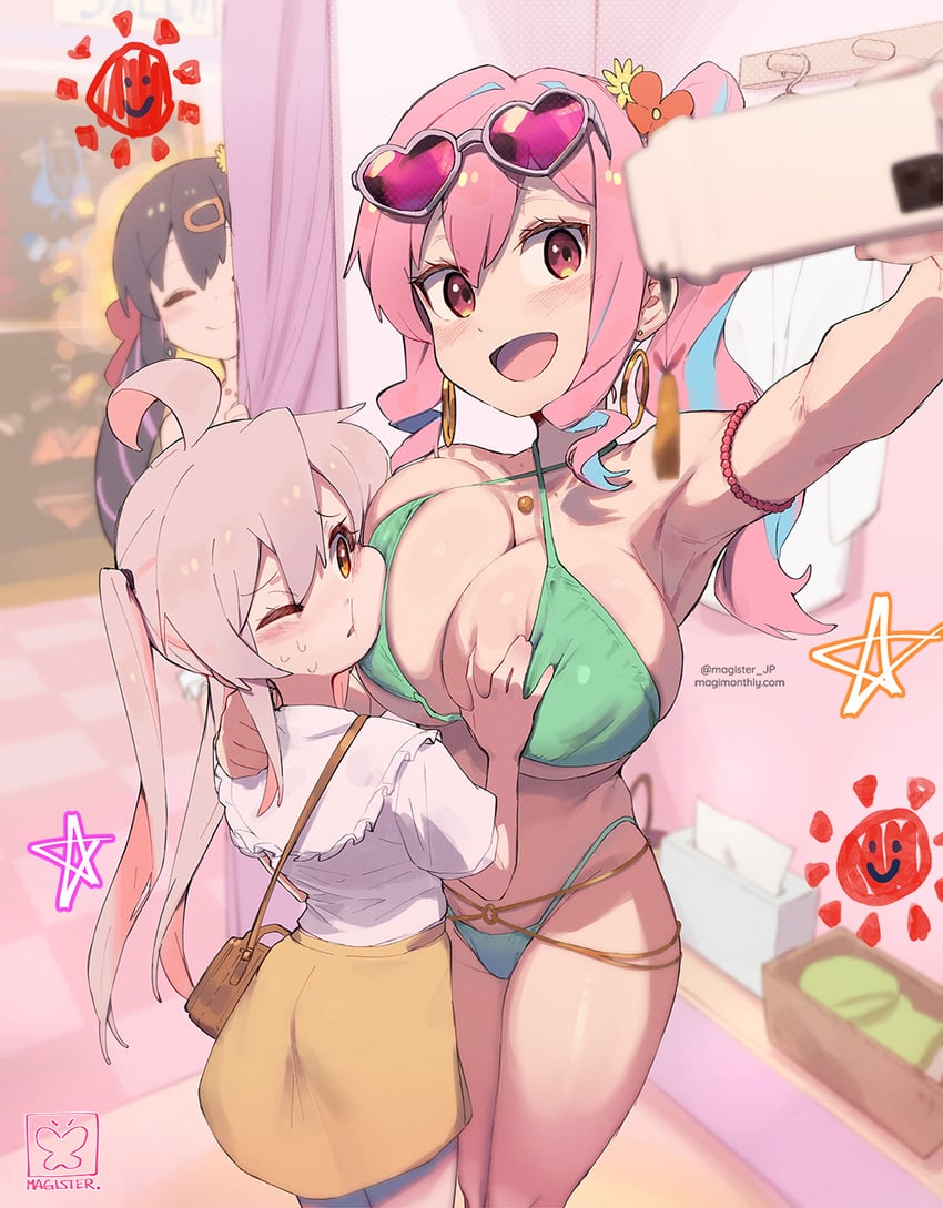 oyama mahiro, oyama mihari, and hozuki kaede (onii-chan wa oshimai!) drawn by magister