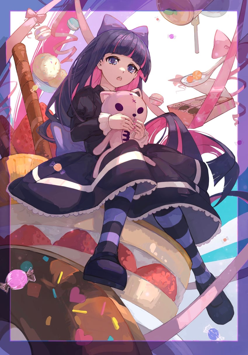 stocking and honekoneko (panty & stocking with garterbelt) drawn by umbra_zhuitaiyang