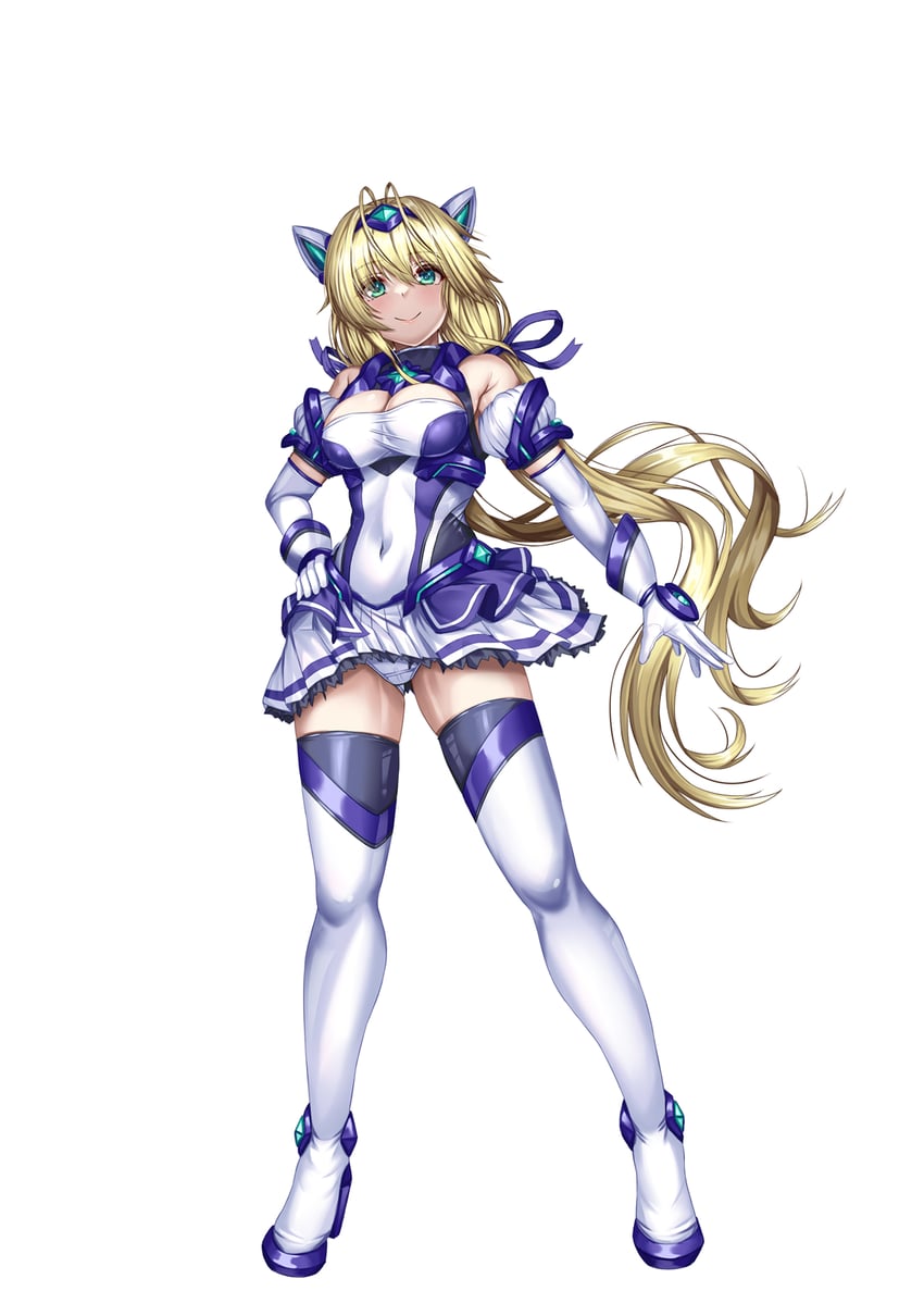 katsuragi shiori and exs-tia spica (kouyoku senki exs-tia) drawn by kozu_rokuta