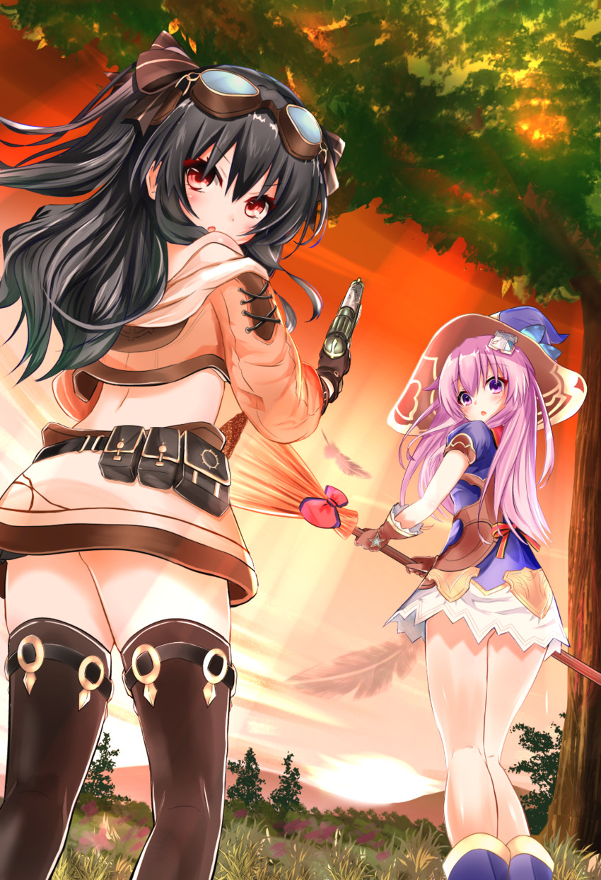 nepgear and uni (neptune and 1 more) drawn by ex_idol