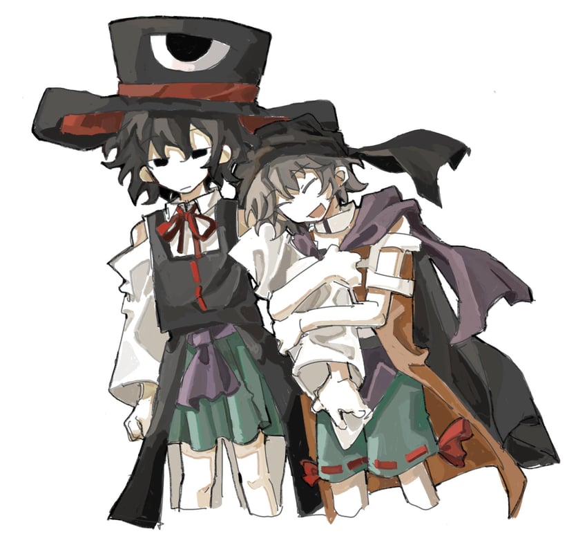 enraku tsubakura, kuzu suzumi, and cine hamal (len'en) drawn by aaayamitsu