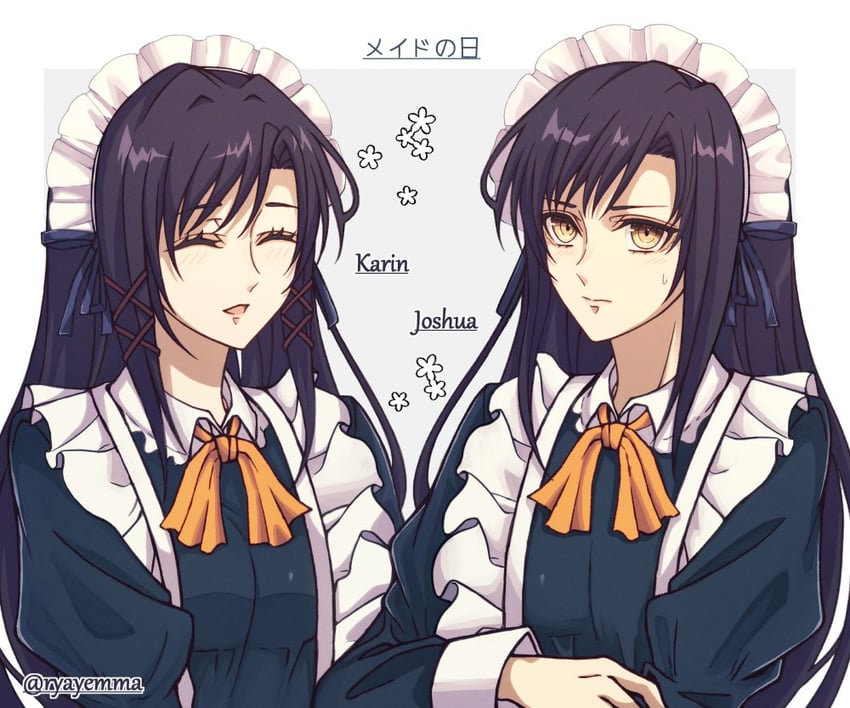 joshua bright and karin astray (eiyuu densetsu and 1 more) drawn by yukiko_(leovioykk)