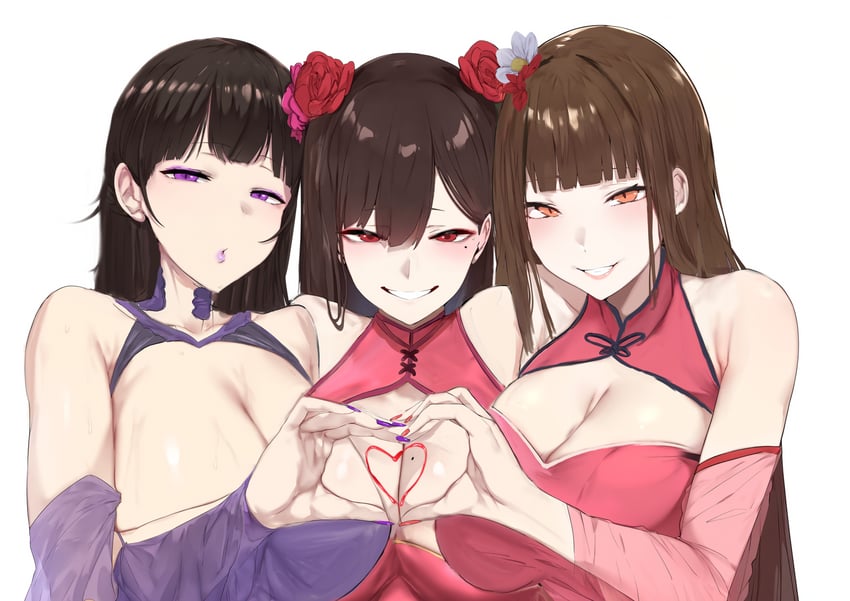 yun shu, qionghua, and jinglan (xiuxian: mu zhu chuan) drawn by mousekkk