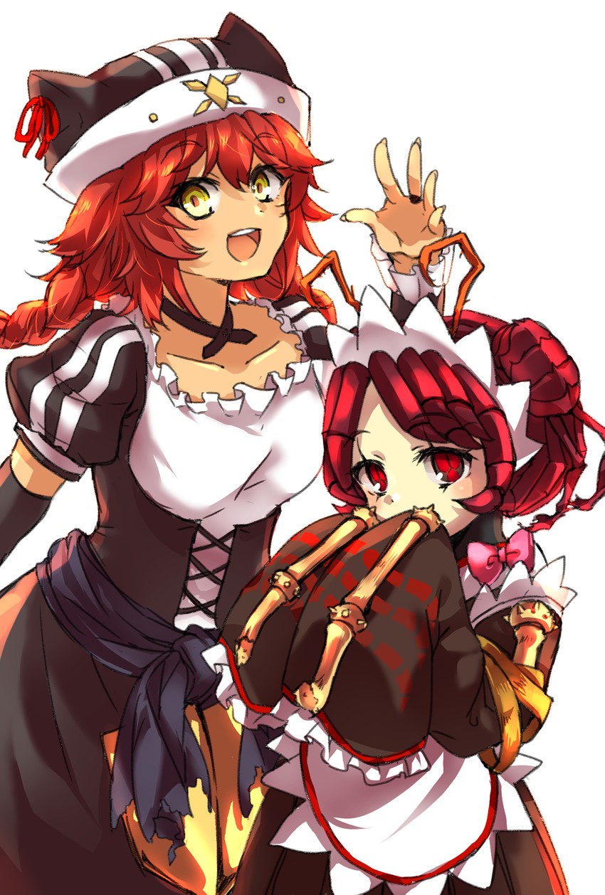 entoma vasilissa zeta and lupusregina beta (overlord) drawn by poppu