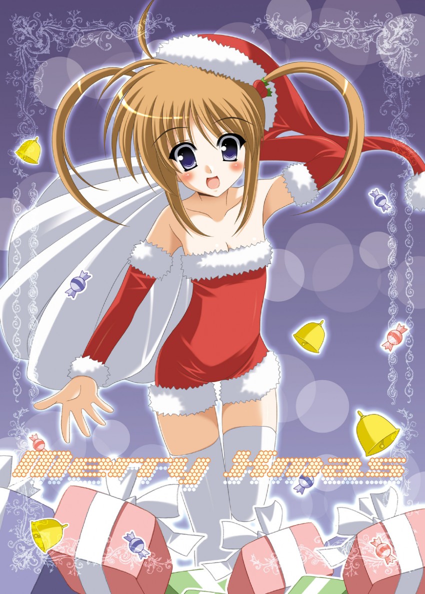 takamachi nanoha (lyrical nanoha and 1 more) drawn by oda_ken'ichi