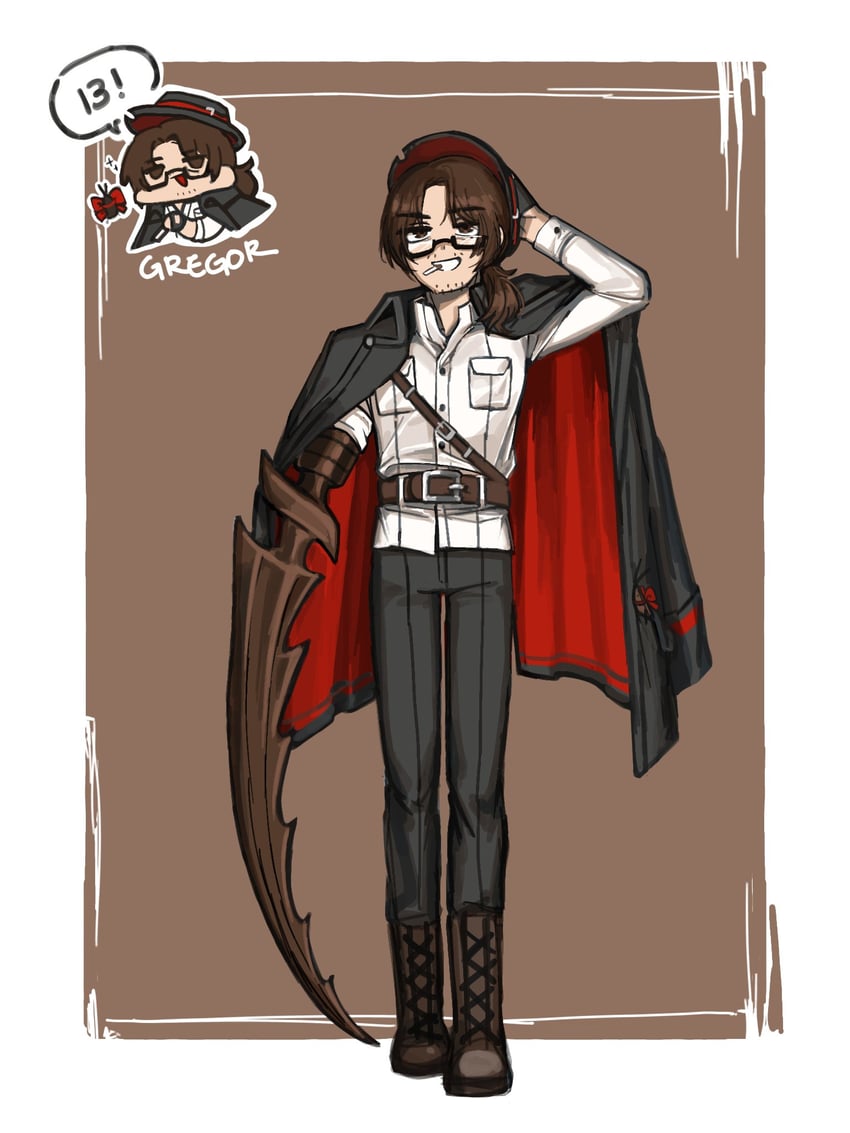 gregor (project moon and 1 more) drawn by nra_3614