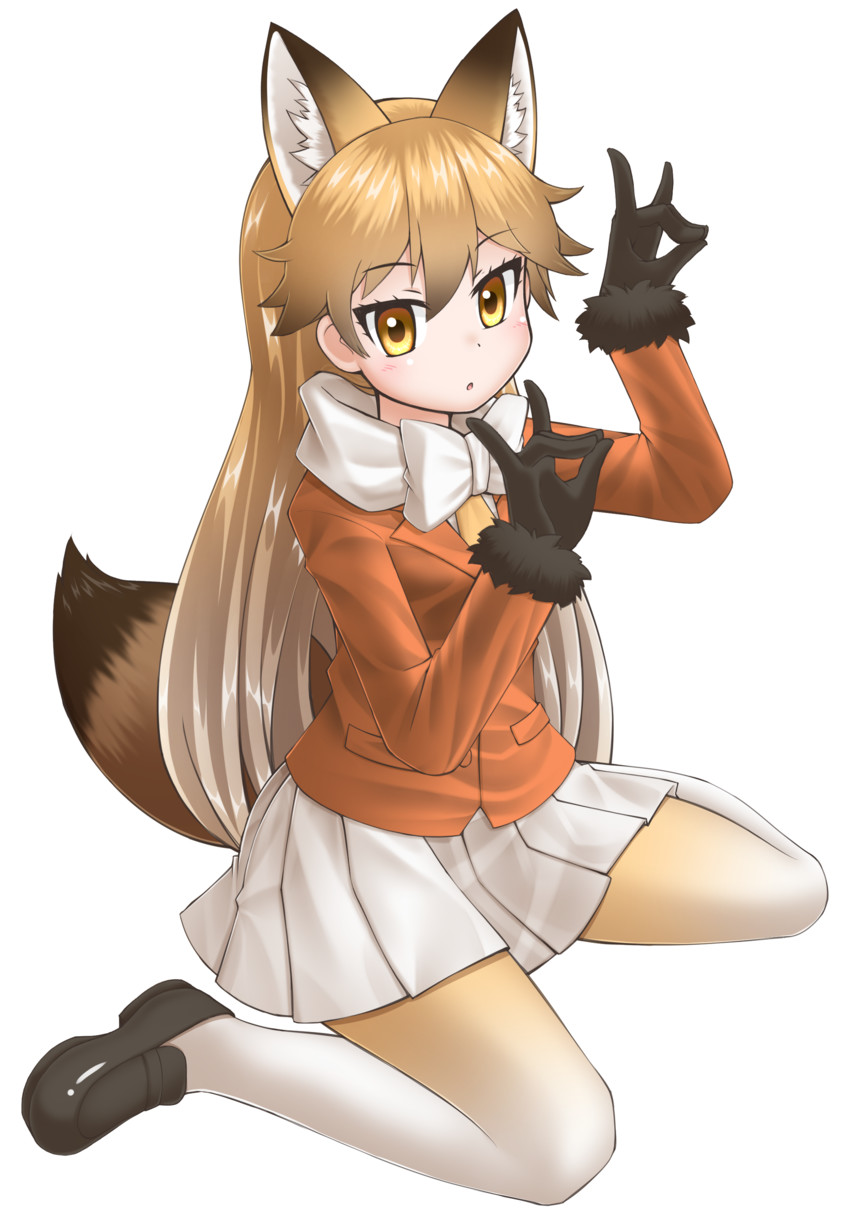 ezo red fox (kemono friends) drawn by kakutasu_(akihiron_cactus)