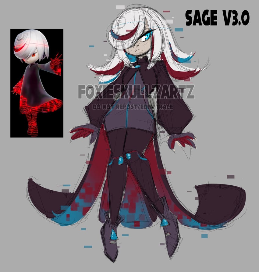 sage (sonic and 1 more) drawn by foxieskullzartz