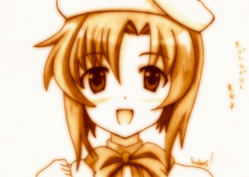 ryuuguu rena (higurashi no naku koro ni) drawn by godees